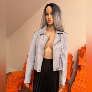 Blue leather Jacket size S